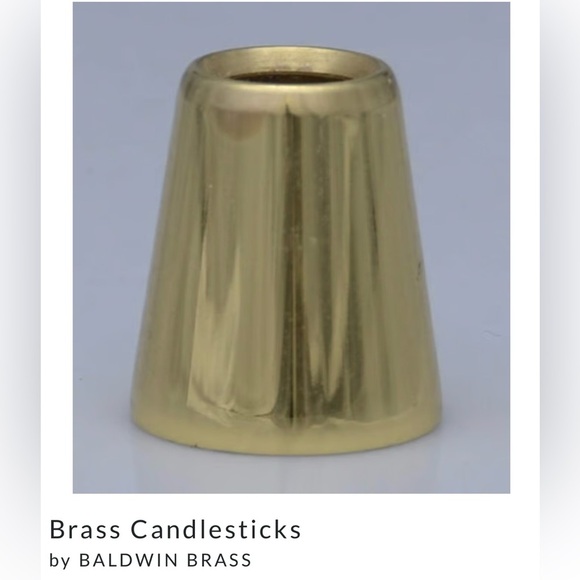 Baldwin Four Brass Candle Followers from the Baldwin vintage  new like condition - Picture 1 of 4
